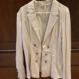 FREE PEOPLE - ivory, lightweight blazer